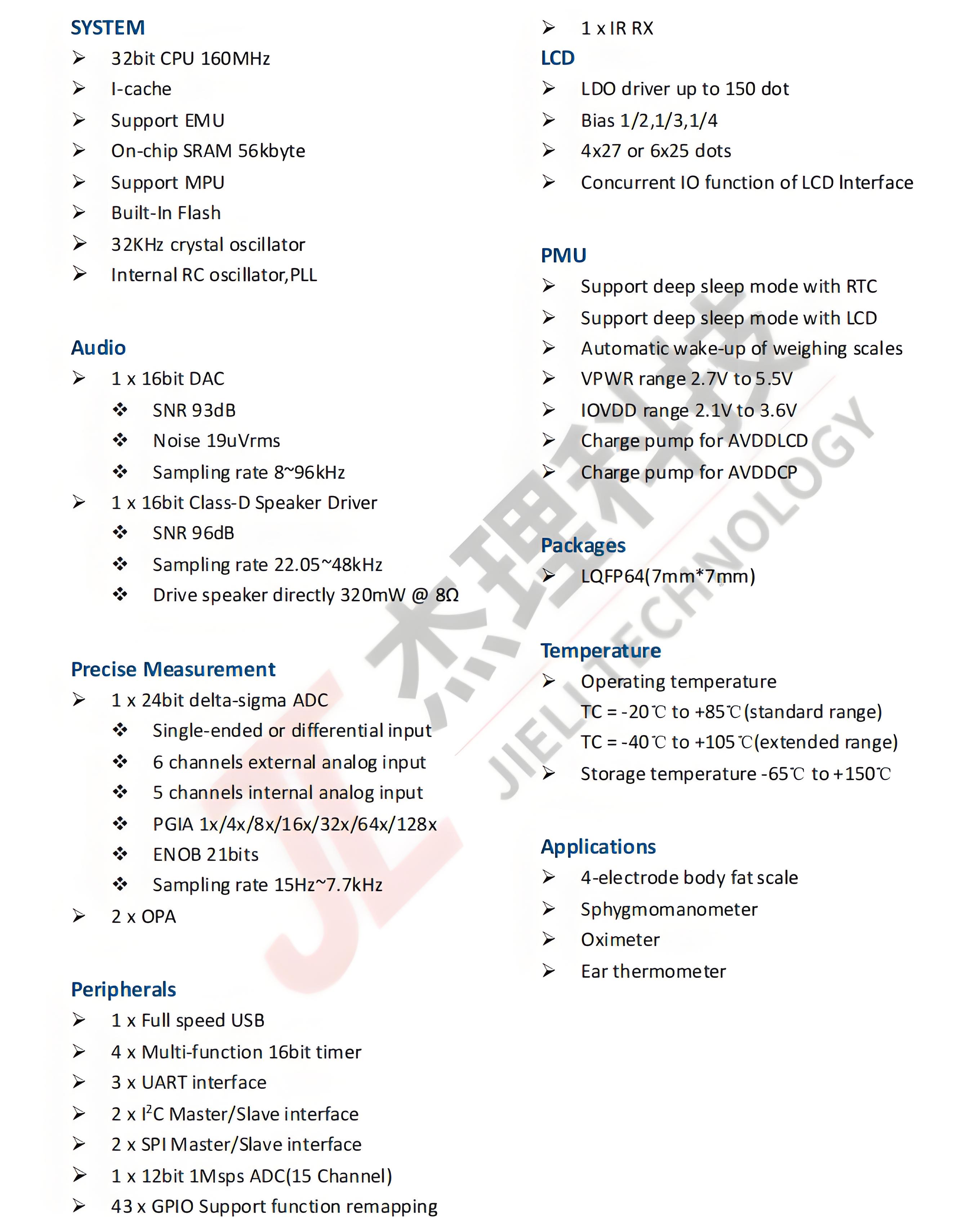 AC822B Features